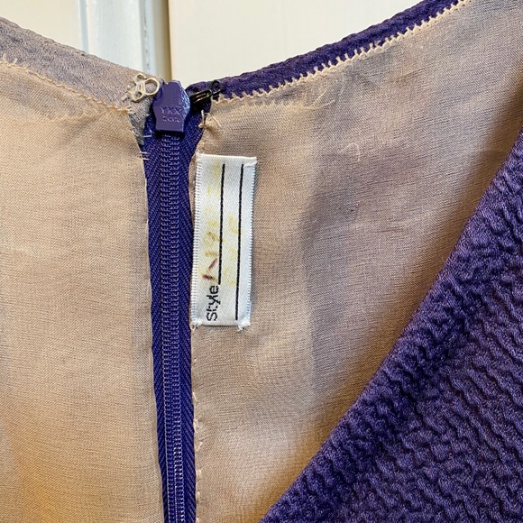 Vera Wang Gray and Purple Dress - Picture 6 of 7